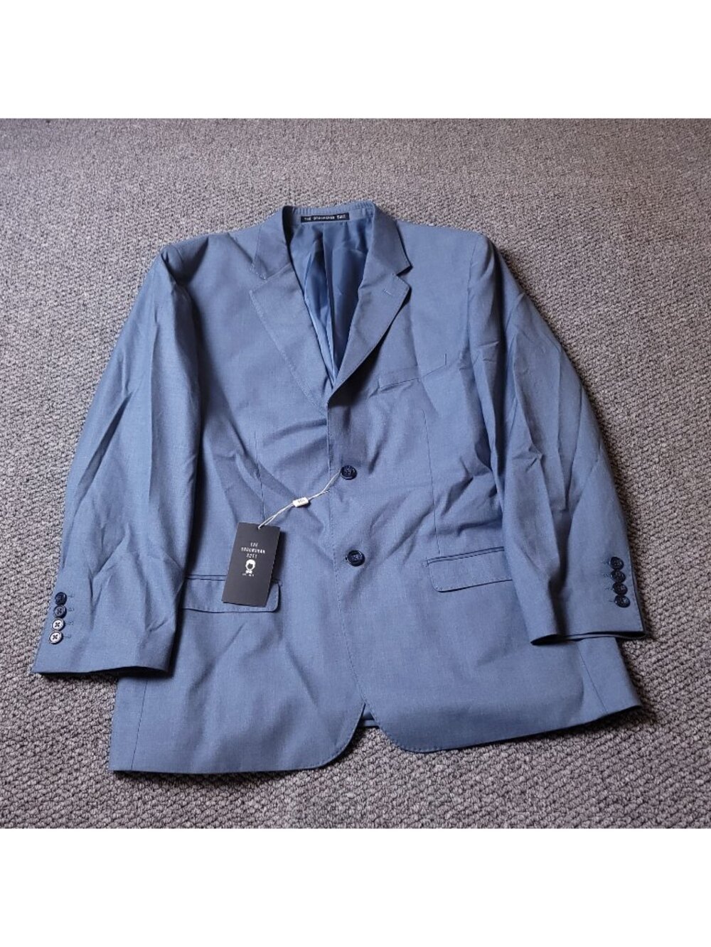 The Groomsman Suit Blazer Mens 44S Modern Fit Light Blue Jacket Supply